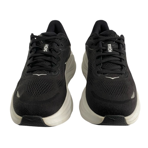 Hoka Bondi 9 Sneakers Men’s Size 9 Extra Wide Black White - Picture 2 of 12